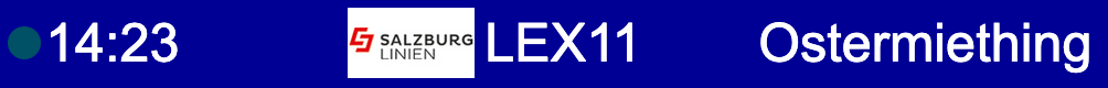 14:32 Salzburg Linien LEX11 to Ostermiething