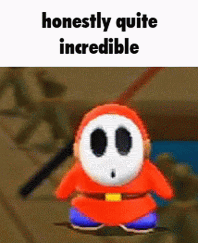 shy guy spins and falls down captioned honestly quite incredible