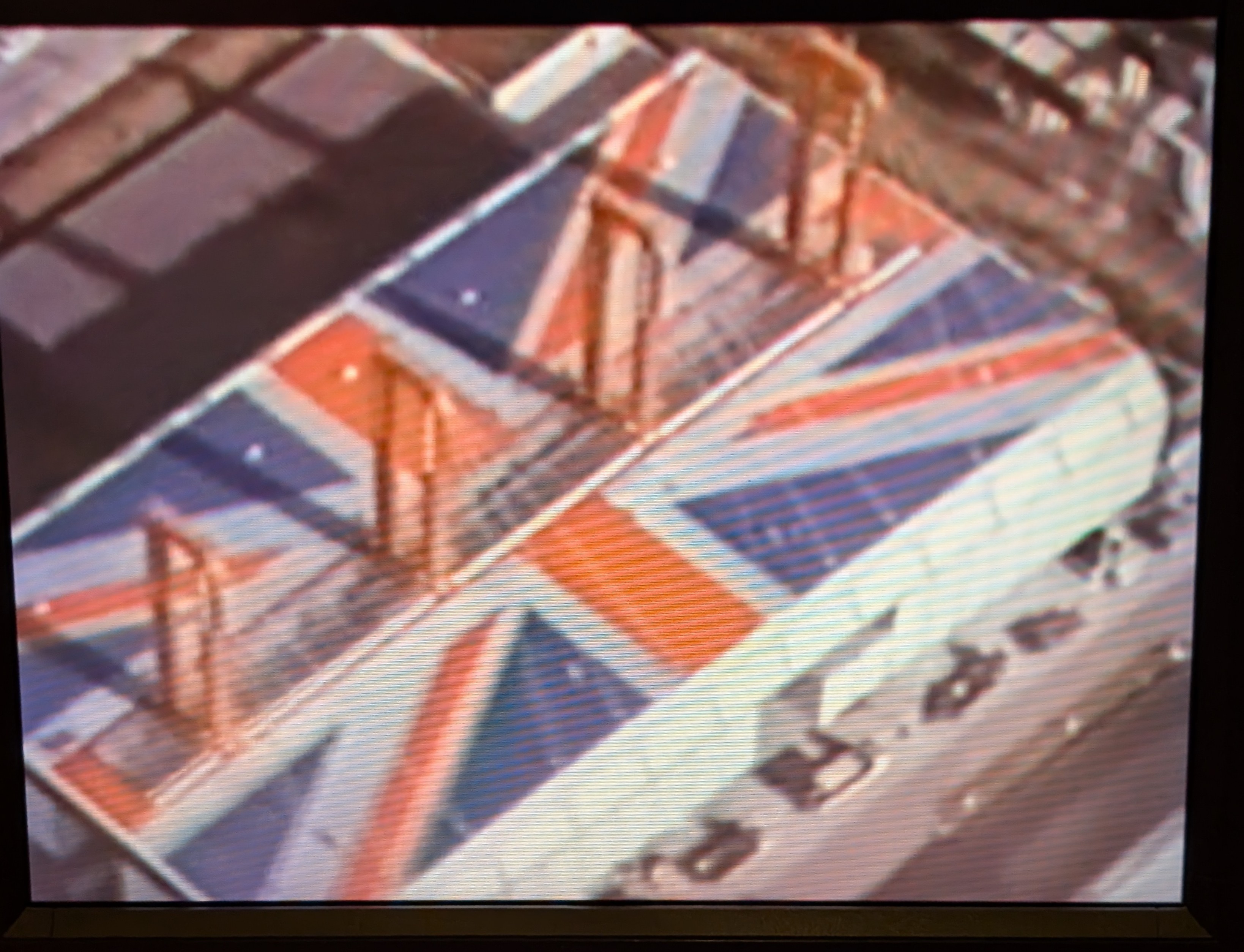 A close up from archive footage of the tasteful design..