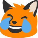 :blobfoxcrylaugh@blahaj.zone: